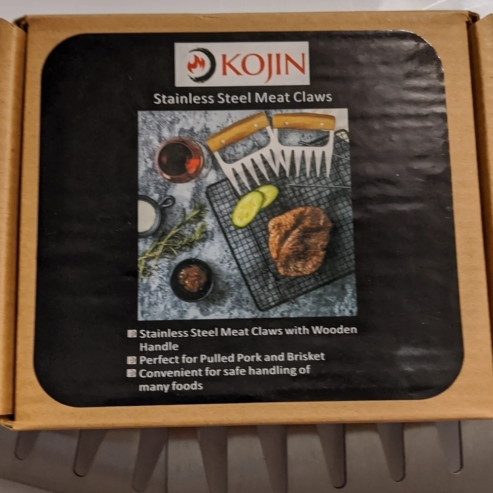 Kojin Summer Grilling Barbecue BBQ Essentials Kit Gloves Brush Meat Claw…